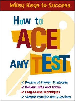 cover image of How to Ace Any Test